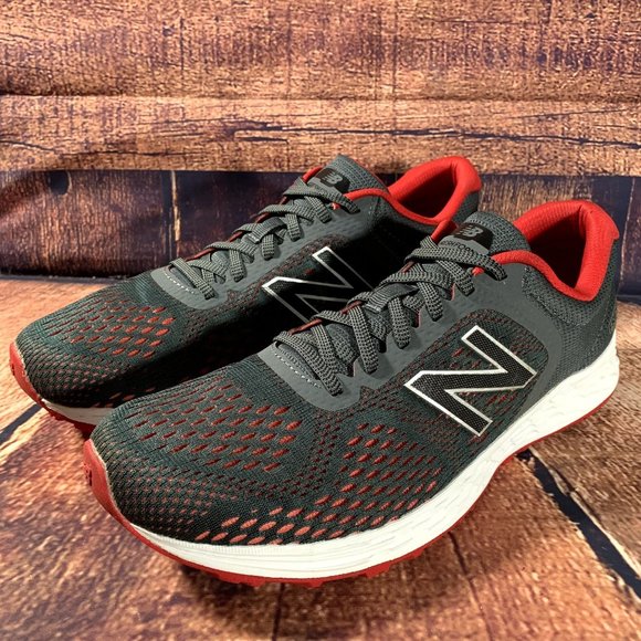 New Balance Other - New Balance Fresh Foam Arishi v2 Mens 9 Gray Red Running Shoes MARISCG2